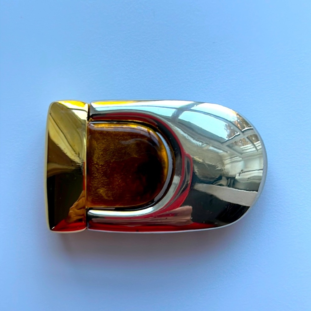 Abstract Tortoise/ Two-Tone Interchangeable Buckl… - image 3